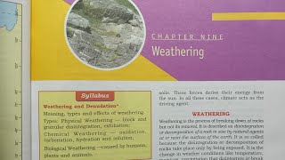 WEATHERING CHAPTER 9 CLASS 9 ICSE GEOGRAPHY [upl. by Rego]