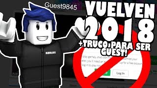 LOS GUEST VUELVEN A ROBLOX EN 2018  COMO SER GUEST en ROBLOX [upl. by Cornie]