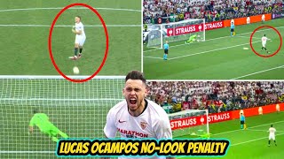 Sevillas Lucas Ocampos Took a Nolook Penalty in Europa League Final It Was Outrageous [upl. by Hyman]