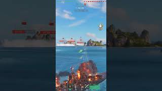 Warships🏴‍☠️ When reload booster finally meets broadsiding cruiser worldofwarships wows cqc [upl. by Akino717]