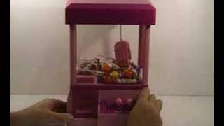 LARGE PINK CANDY GRABBER GADGET SWEET ARCADE MACHINE [upl. by Ahsoj363]