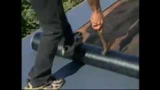 Low Slope Roofing  Installing Liberty Base Sheet [upl. by Imogen192]