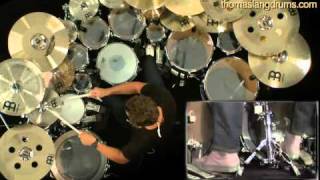 Drummer Thomas Lang Shows How to Play a Double Bass Drum 5stroke Roll [upl. by Curcio]