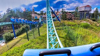 Pégase Express  Onride POV  Parc Astérix 2021  Launched Family Coaster [upl. by Sitruc]