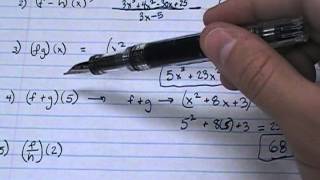 function arithmetic Finding fgx fgx fgx and fgx [upl. by Arhat551]