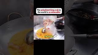 The Unluckiest King Crab In The World Is So Miserable  🤷 shorts viral food airplanefood [upl. by Eekorehc]