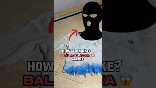 Balaclava mask diy tutorial 🔥  Balaclava Mask at Home  how to make balaclava [upl. by Ellerad]