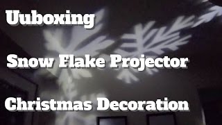 Unboxing LCD Snowflake Projector Christmas decoration [upl. by Demetria]