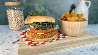 HAMBURGUESA DE GARBANZO Y MICHE MANGO [upl. by Diskin]