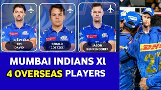 IPL 2024  MI Final 4 Overseas Players For Playing 11 in MI Squad 2024  MI Playing 11 2024 [upl. by Emylee965]