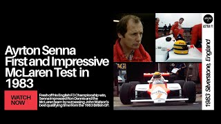 Ayrton Senna First and Impressive McLaren Test in 1983 [upl. by Anelaj839]