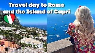 Italy vlog 🇮🇹 Travel day to Rome and the Island of Capri 🍋 [upl. by Cleodel]