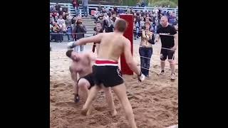 Beach MMA fight  Top knockouts Highlights mma [upl. by Ahsil]