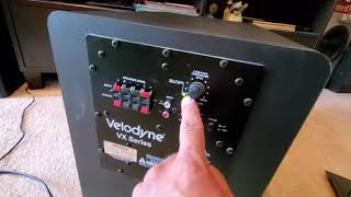 Velodyne vx10b powered subwoofer quick review [upl. by Cherish]