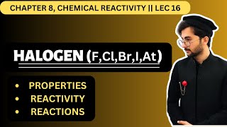 Halogen  reactivity of halogens  reactions of halogens  class 9 [upl. by Eyssej]