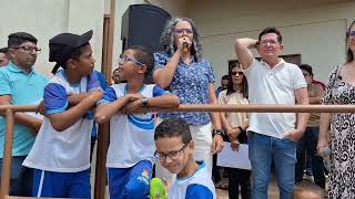 Albertina Maria professora da UFPB na reabertura da escola Maria Emília Maracajá [upl. by Ahseinek]