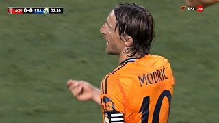 Luka Modric vs AC Milan PreSeason Friendly 3172024 [upl. by Aerbma]