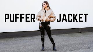 11 PUFFER JACKET OUTFIT IDEAS  Lookbook [upl. by Henrieta]