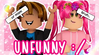 THIS YOUTUBER IS UNFUNNY WholesomeBacon roblox drama [upl. by Humble454]