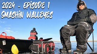 Ep01  1st Episode of the 2324 Ice Season Smashing Walleyes [upl. by Jojo345]