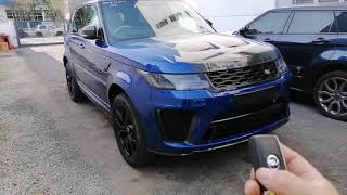 Auto Side steps Range rover SVR  Sport  Autobiography in Corsa Garage [upl. by Inoj]