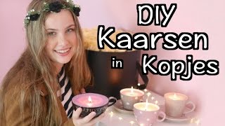 DIY KAARSEN IN THEE KOPJES MAKEN 💥JOY BEAUTYNEZZ 💥 [upl. by Eiramaliehs342]