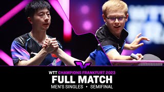 FULL MATCH  MA Long vs Felix LEBRUN  MS SF  WTTFrankfurt 2023 [upl. by Netsrik976]