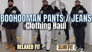 NEW BoohooMAN Jeans TryOn Haul  Super SKINNY Fit vs RELAXED Fit Jeans  What’s Your Fit [upl. by Melisse94]