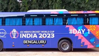 ICC mens cricket 🏏 world cup india 🇮🇳 Bangalore Chinnaswamy stadium day 1 [upl. by Savior]