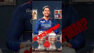 MSD Ipl 2025 CONFIRM shorts dhoni ipl2025 [upl. by Aniles272]