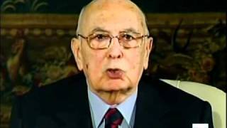 Messaggio di fine anno del Presidente della Repubblica Giorgio Napolitano  2010 [upl. by Schulz254]