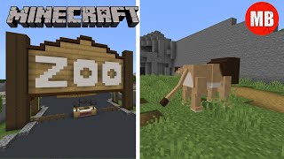 Minecraft Zoo  Animal Exhibits Full Build Tour  Lions Tigers Elephants and MORE [upl. by Tillo]