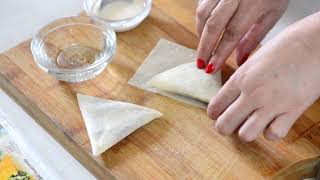 How to Fold Samosa  Samosa Folding Technique  How to Fold Samosa patti [upl. by Georgi]