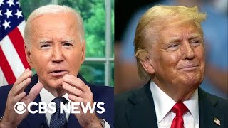 Biden to address 2024 exit in Oval Office speech as Trump holds rally [upl. by Sylvie]