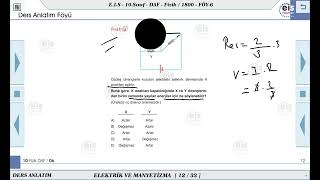 10 Sınıf Fizik  Elektrik ve Manyetizma  6 🔩 [upl. by Nnylkoorb322]