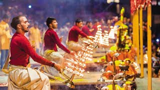 Ganga Aarti VaranasiBanaras  Kashi Vishwanath Shayan Aarti kashi varanasi saikatmallickganga [upl. by Milli]