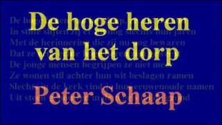 De hoge heren van het dorp door Peter Schaap [upl. by Cleasta]