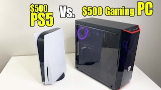 Comparing PS5 to 500 Gaming PC Built [upl. by Billmyre230]