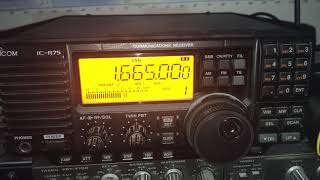 Tjøme Radio callsign LGT 1665 kHz Horten Norway copied in Oxford UK [upl. by Edris776]