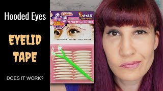 DOUBLE EYELID TAPE FOR HOODED EYES  Is it Worth It [upl. by Sarge457]