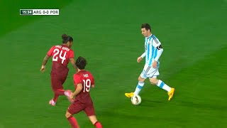 Lionel Messi vs Portugal Friendly 201415 English Commentary HD 1080i [upl. by Etterual]