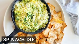 Quick And Easy Spinach Dip l How To Make Spinach Dip With Cream Cheese  Easy Recipe [upl. by Carrelli]