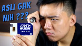 Cara Menguji Keaslian Logam Mulia UBS Ga Perlu Buka Kemasannya [upl. by Leziar387]