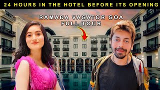 Tour Of Ramada Vagator GOA  FULL TOUR Of Rooms Restaurant amp Food with Sandy And Karan [upl. by Annavoig]