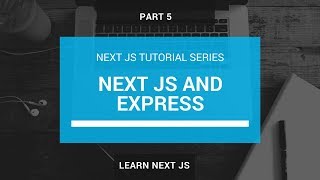 Adding Express Back end to Next JS  Next JS Tutorial Part 3 [upl. by Nonnel531]