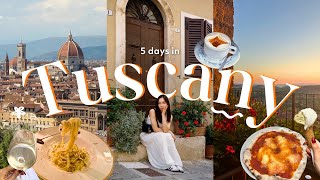 ITALY TRAVEL VLOG 🇮🇹🍷 traveling to tuscany florence siena wine tasting and more [upl. by Llerrot395]