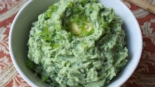 Colcannon  St Patricks Day Potato Recipe  Mashed Potatoes with Kale Leeks and Spring Onions [upl. by Ydnik520]