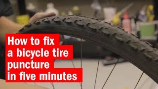 How to fix a bicycle tire puncture in five minutes  Time Out London [upl. by Annaed]