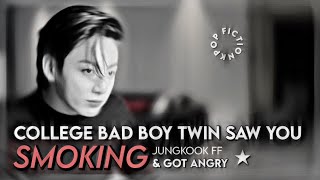 JUNGKOOK FF  COLLEGE HEARTTHROB TWIN BROTHER HAS ANGER ISSUES btsff ff jkff [upl. by Damara572]