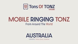 Mobile ringingringback tones Australia Telstra Optis Vodafone [upl. by Neomah]